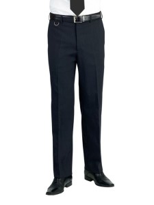 Mars Flat front Mens Trouser - BLACK