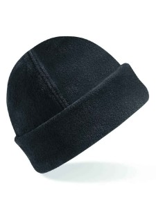 BB243 Fleece Beanie - BLACK - Stewarts GC logo