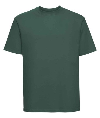 180M Russell Classic Ringspun T-Shirt - BOTTLE GREEN - LHB & EGOP Back