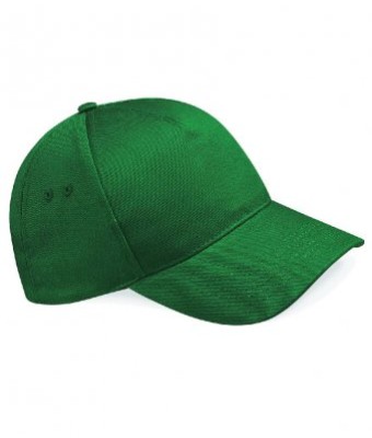 BB15 Beechfield Ultimate 5 Panel Cap - BOTTLE GREEN -  Stewarts GC logo