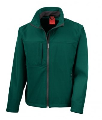 RS121M Soft Shell Jacket - BOTTLE GREEN - LHB & EGOP Back