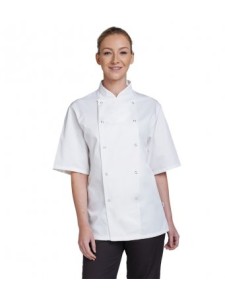 AF002 Dennys Short Sleeve Chef's Jacket - BLACK - Coffee Shop & EGOP Back