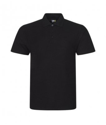 RX101 PRO RTX Pro Piqué Polo Shirt - BLACK - Coffee Shop & EGOP Back 